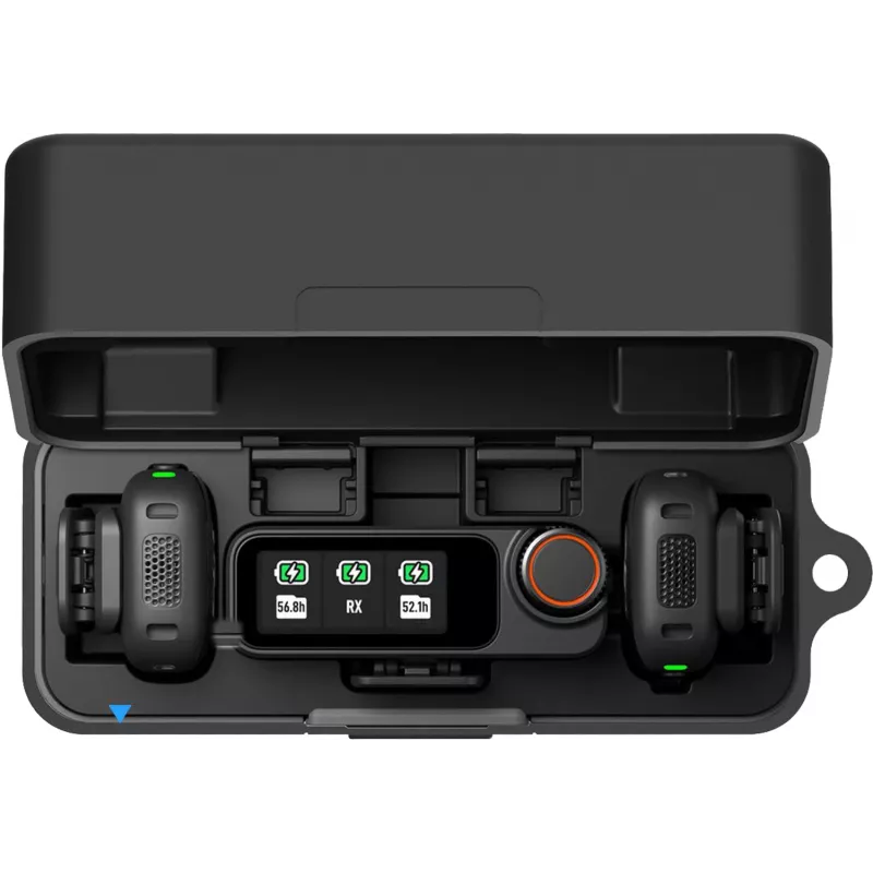 PULUZ siliconen beschermhoes voor oplaadcase van DJI Mic 3 (zwart)