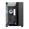 Darkflash TH285 computerbehuizing (zwart) + 4 ventilatoren