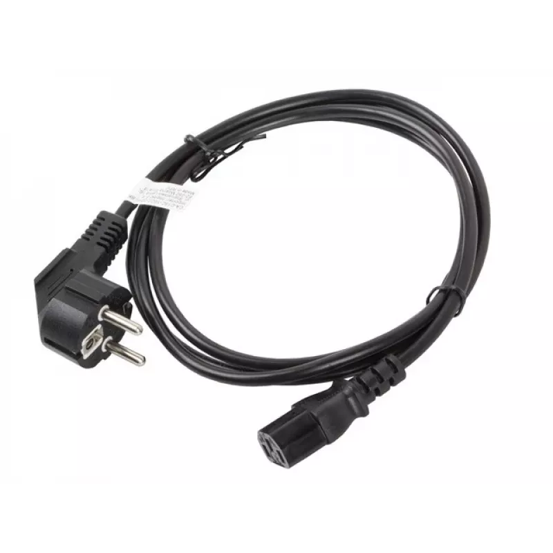 Lanberg CA-C13C-10CC-0018-BK stroomkabel zwart 1,8 m C13-koppeling CEE7/7 (CA-C13C-10CC-0018-BK)