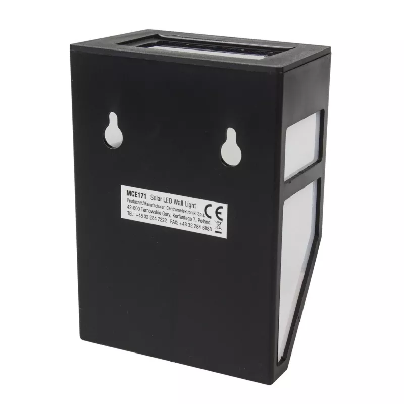 Solar-tuinlamp MACLEAN MCE171 2-delige set LED-solaraangedreven buitenlampen