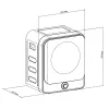 GB415 elektrische mini-wasdroger 3 kg