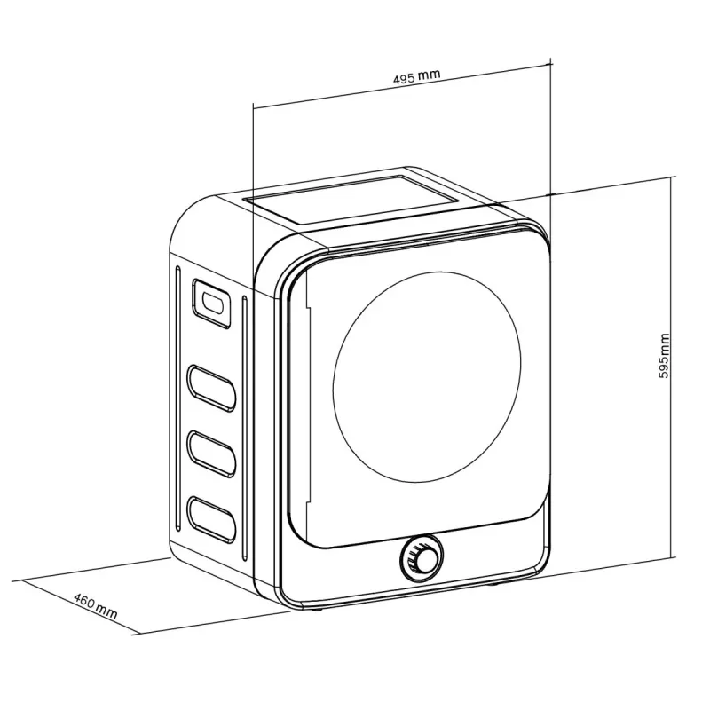 GB415 elektrische mini-wasdroger 3 kg