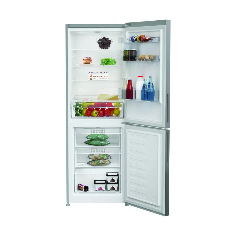 Koelkast INDESIT INKS1341S4E — 340L totaalvolume (230L koelgedeelte / 110L vriesgedeelte), omkeerbare deur, energie-efficiëntieklasse E