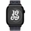 Band Apple 46mm zwart/blauw Nike Sport Loop smartwatch