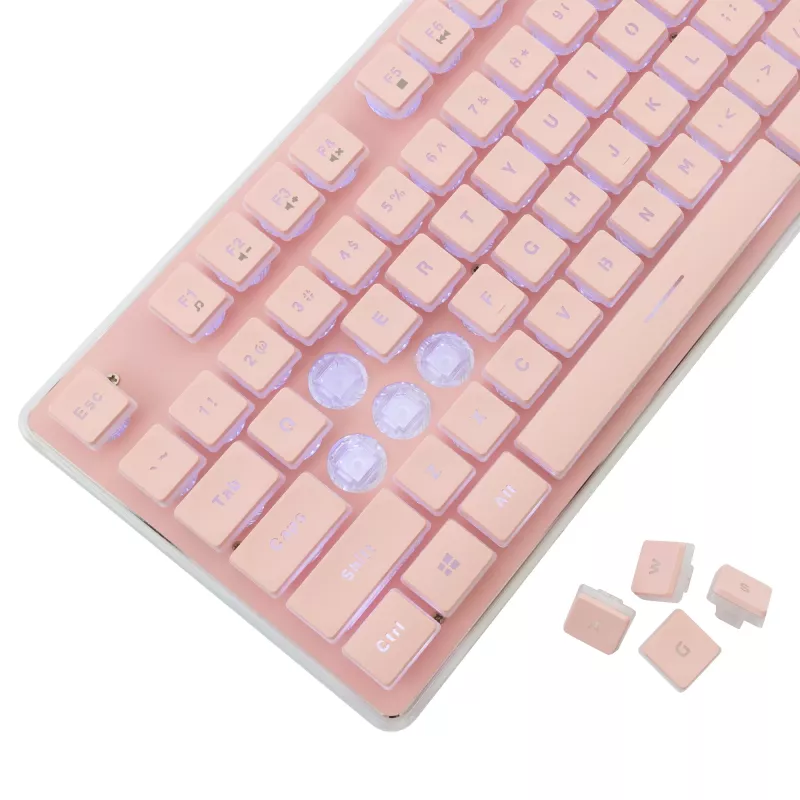 White Shark GK-003441 Tachi gamingtoetsenbord, roze, US-indeling