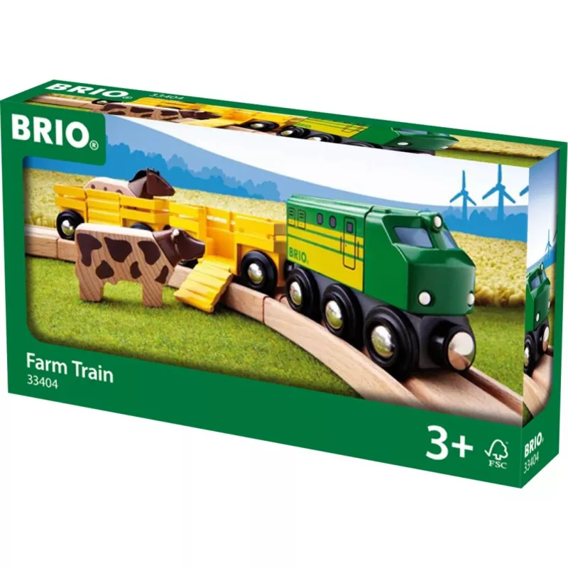 Trein Ravensburger BRIO Farm Train 33404 – thema boerderij, meerkleurig, voor leeftijd 0,3–99
