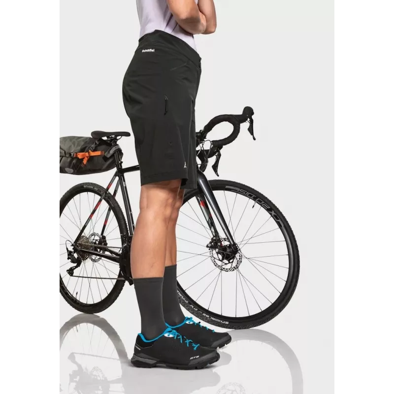 Fietsbroek Schöffel Danube – dames, zwart, maat S