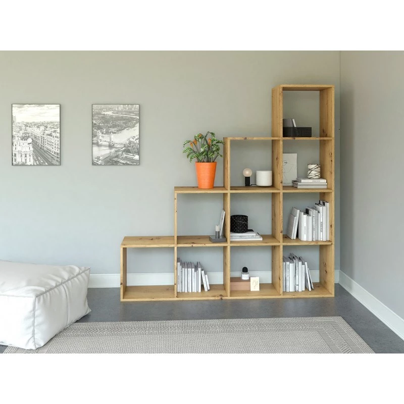 Topeshop STEP ARTISAN 4X4 boekenkast voor de woonkamer