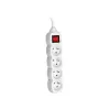 PowerWatch 3 m (4 stopcontacten) wit met aan/uit-schakelaar