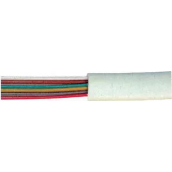 Telefoonkabel ShiverPeaks 6-aderig plat, wit, 20,0 m (model 76117-20)