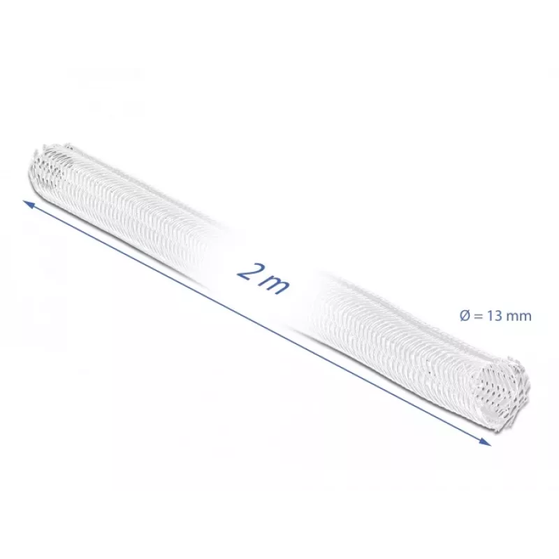 Kabelmantel DeLOCK 20698 wit