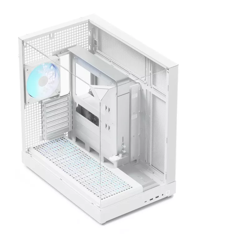 APNX towercase V2 — wit, geharde glaspanelen x3