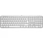 Logitech Master Series MX Keys S voor Mac - toetsenbord - volledig formaat - achtergrondverlichting - draadloos - Bluetooth LE - AZERTY - Frans - lichtgrijs (920-011626)
