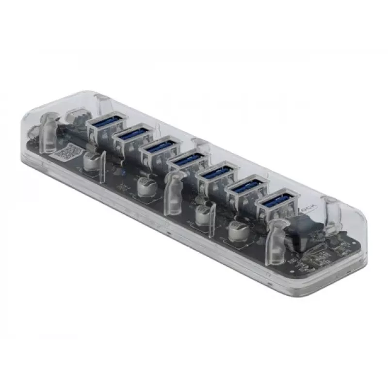 USB-hub DeLOCK 64088 transparant USB 3.2 Gen 1 Micro-B