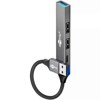 Goobay Slim 4-poorts USB-hub, USB-A naar USB-C™/USB-A, USB 3.2 (74458)