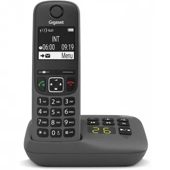 Analoog/DECT-telefoon Gigaset AE690A nummerherkenning draadloze handset antraciet