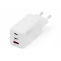 Wandoplader DIGITUS DA-10303 67W GaN, 2× USB-C + 1× USB-A, 100–240V, wit