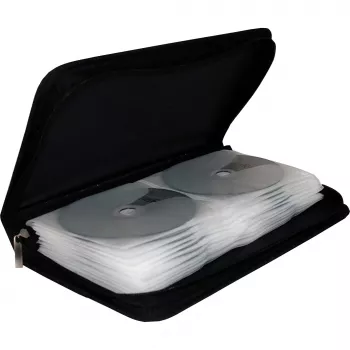 CD-wallet MediaRange voor 48 cd's/dvd's zwart (BOX51)