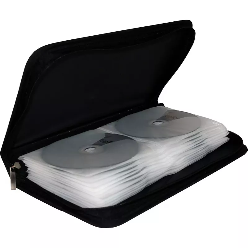 CD-wallet MediaRange voor 48 cd's/dvd's zwart (BOX51)
