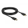 Delock - DisplayPort-kabel - DisplayPort (M) naar DisplayPort (M) - 3 m - vergrendeld - zwart
