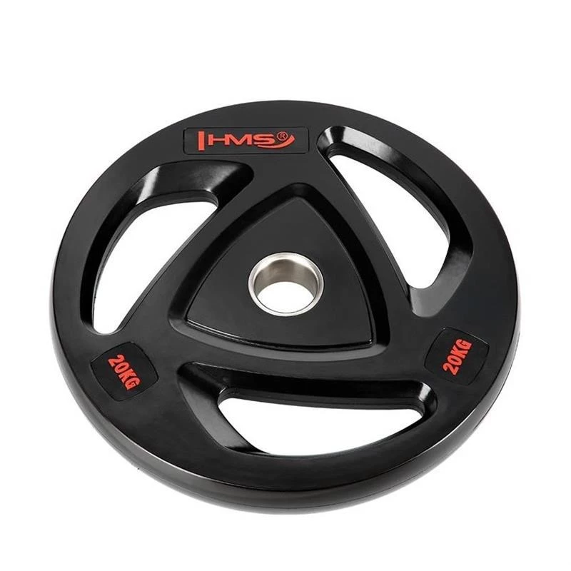 HMS Fitness TOX20 1 stuks Olympische rubbercoated gewichtsschijf