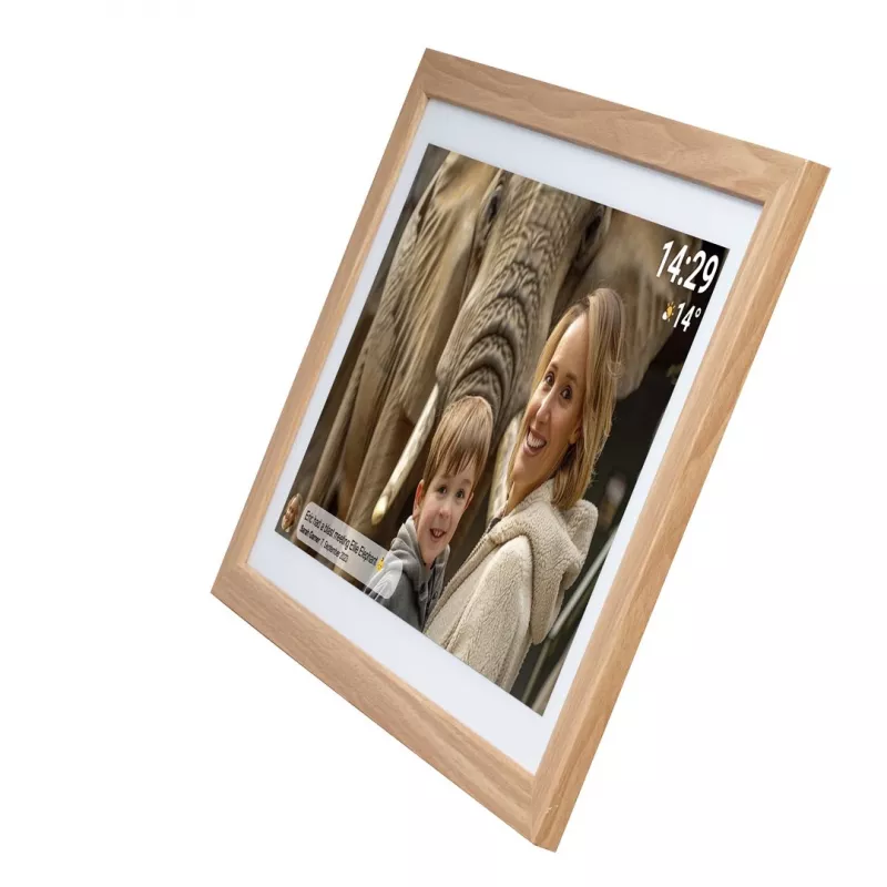 Denver PFF-2162LW digitale fotolijst lichtbruin 54,6 cm (21,5 inch) touchscreen Wi-Fi