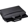 Laptoptas DEFENDER FIRM 26123 voor 15,6 inch laptops, polyurethaan, zwart, toploader, afneembare schouderriem