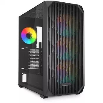 Sharkoon AK3 RGB midi tower zwart