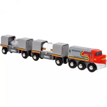 Trein BRIO World Santa Fe Train Trains of the World meerkleurig