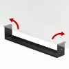 Maclean compacte kabelorganizer onder het bureau, max. belasting 5 kg, zwart, MC-107 B