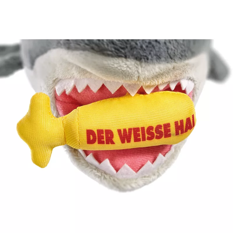 Knuffel Schmidt Spiele The White Shark pluchen figuur, model 42841, stoffen dier