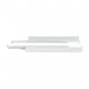 Montage L-profielrail ALLNET verstelbare lengte 502–849 mm lichtgrijs, paar