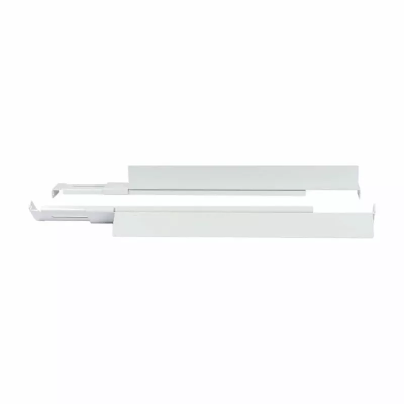 Montage L-profielrail ALLNET verstelbare lengte 502–849 mm lichtgrijs, paar