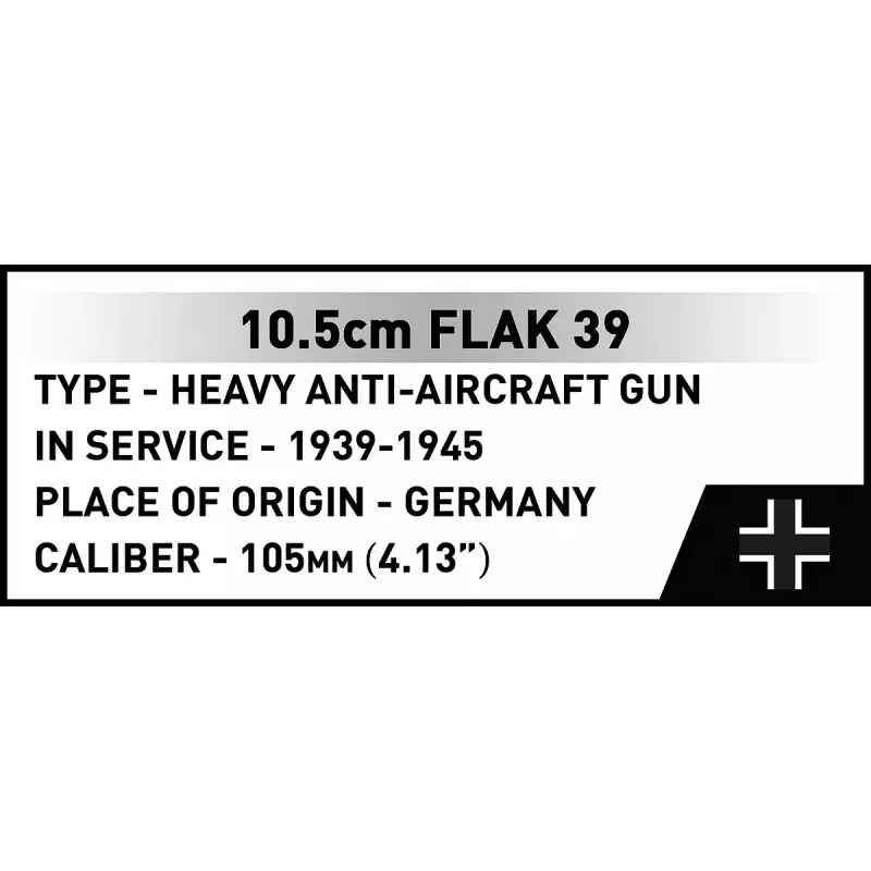 Constructieset Cobi Blocks 10,5 cm Flak 39 — 339 onderdelen