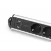 Digitus 6-voudige bureau-stekkerdoos met 3x USB-aansluitingen 1,5 m kabel