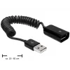 USB-kabel DeLOCK 83163 0,6 m USB 2.0 A naar A zwart