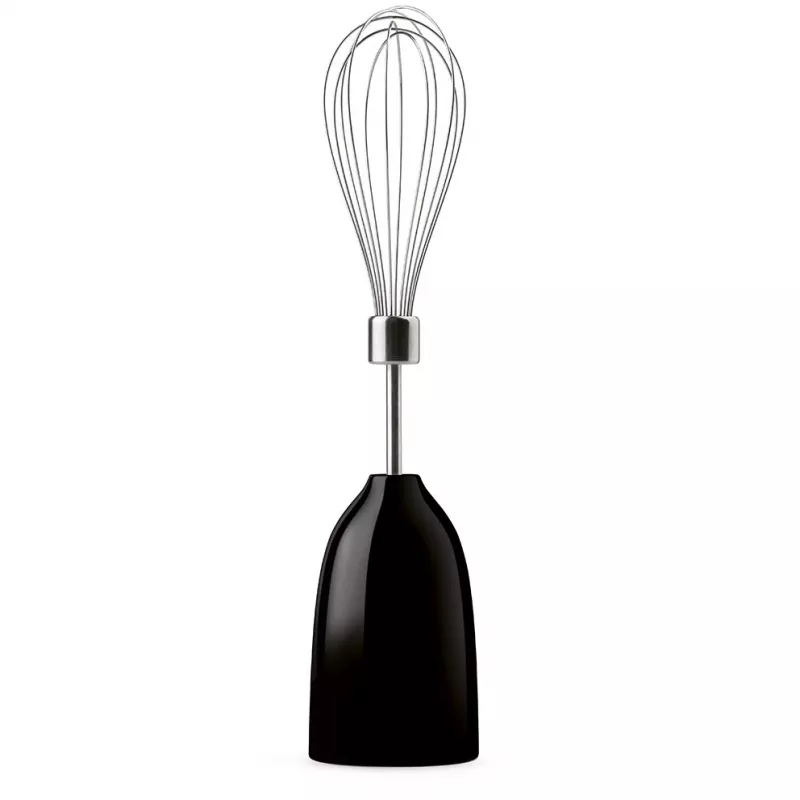Staafmixer Smeg HBF03BLEU — 700 W handmixer, 1,4 L beker, roestvrijstalen mes, zwart