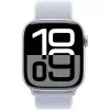 APPLE Watch Series 10 GPS 46 mm zilveren aluminium behuizing met Blue Cloud Sport Loop