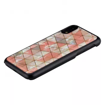 Telefoonhoesje iKins voor iPhone XR — diamantpatroon, zwart