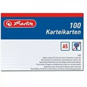 Kaartjes Herlitz 1150507 wit 100 stuks