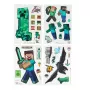 Raam-cling-stickers Paladone Minecraft PP13105MCF – herbruikbare decoratiestickers voor ramen en gladde oppervlakken