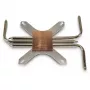 Koelblok Inter-Tech IP-3, koper, zilver, 165x100x12 mm