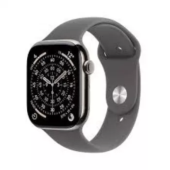 Smartwatch Apple Watch Series 11 GPS + Cellular 42mm Natural Titan behuizing met Stone grijs sport loop