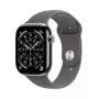 Smartwatch Apple Watch Series 11 GPS + Cellular 42mm Natural Titan behuizing met Stone grijs sport loop