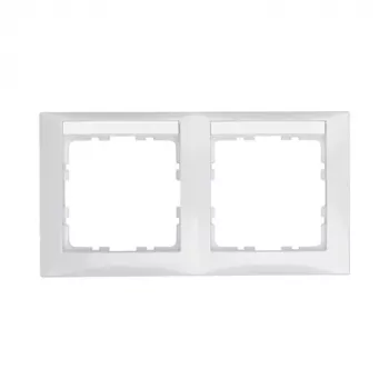Berker S.1 10228919 Frame met beschriftingsveld, poolwit glanzend