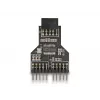 DeLOCK 60045 kabeladapter 9-pin USB 2.0 2 x 9-pin-header zwart
