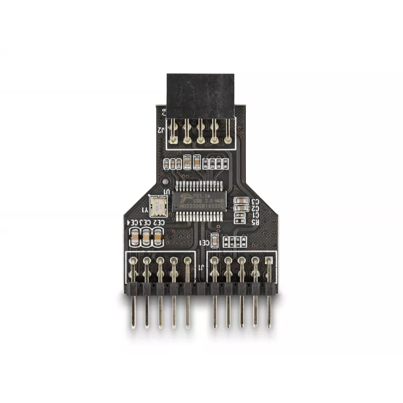DeLOCK 60045 kabeladapter 9-pin USB 2.0 2 x 9-pin-header zwart