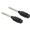 FireWire-kabel DeLOCK FireWire B/B 1,0 m grijs