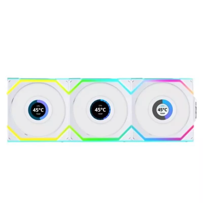 Lian Li UNI FAN SL Wireless 120 ARGB PWM behuizingsventilator, 120 mm, 3-pack incl. controller, wit