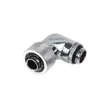 Alphacool HF 16/10 schroefaansluiting 90° draaibaar G1/4 - chroom (17080)